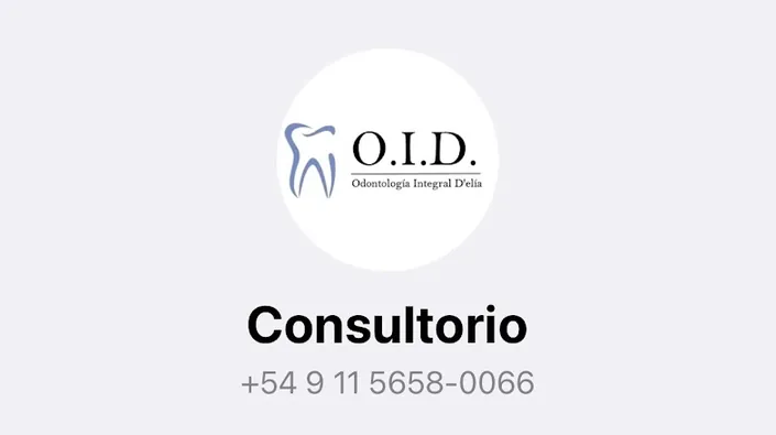 Odontología OID. No se atienden obras sociales. Mensajes al Instagram o WhatsApp.